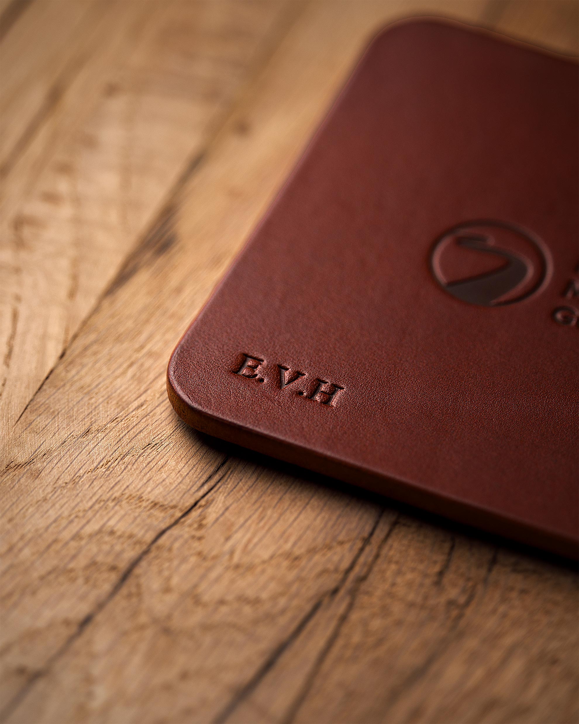 Coaster Cognac Monogram