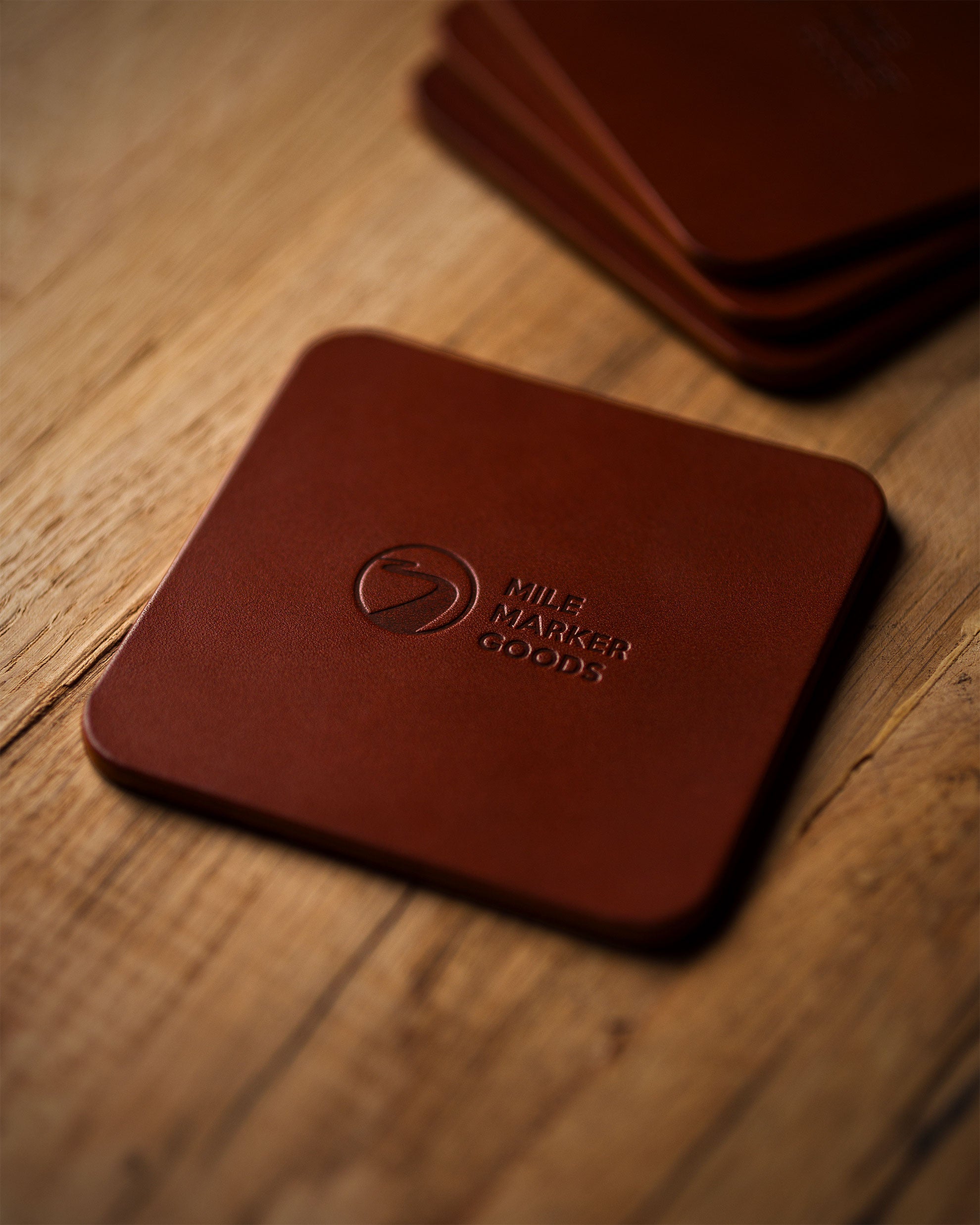 Coaster Cognac Single and Set in Background